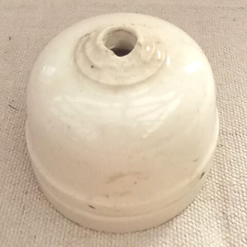 1920s Vintage British Vitreous Ceramic Ceiling Rose (LAMP-086)