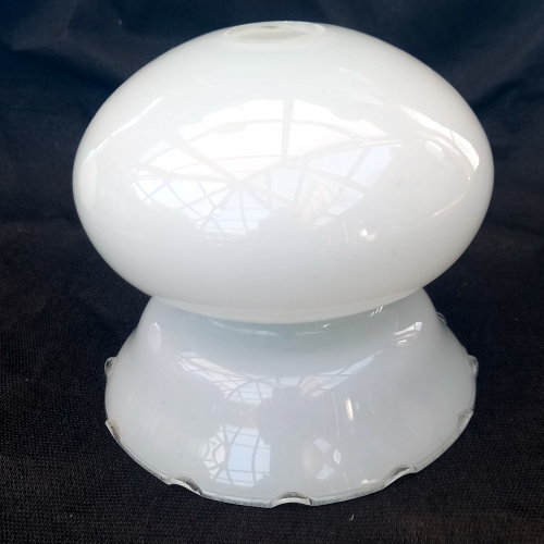 Vintage white tulip glass pendant light shade