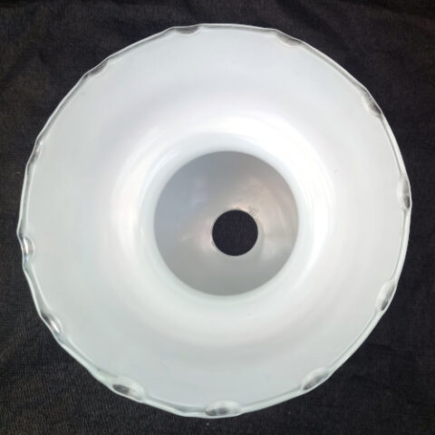 Vintage white tulip glass pendant light shade
