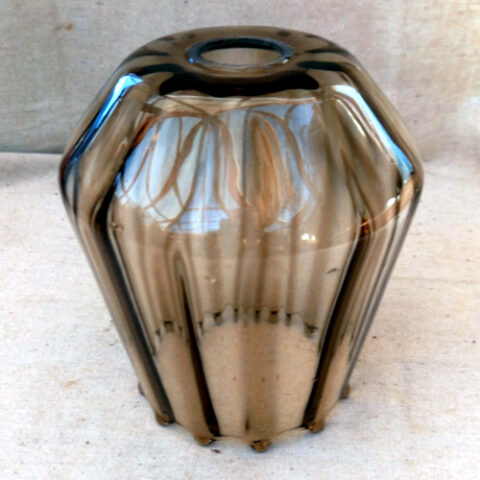 Retro Brown Glass Lamp Shade (LAMP-067)