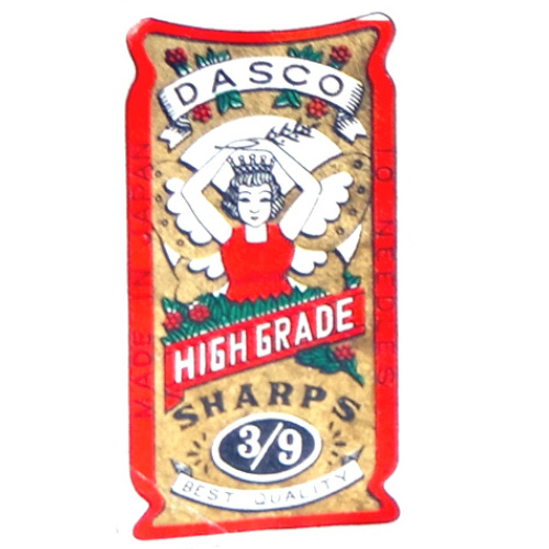 Vintage DASCO Needles 3/9 High Grade Sharps in original packaging, made in Japan