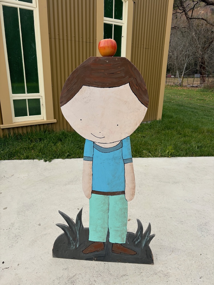 William Tell inspired target game at Willow Bank Heritage Village