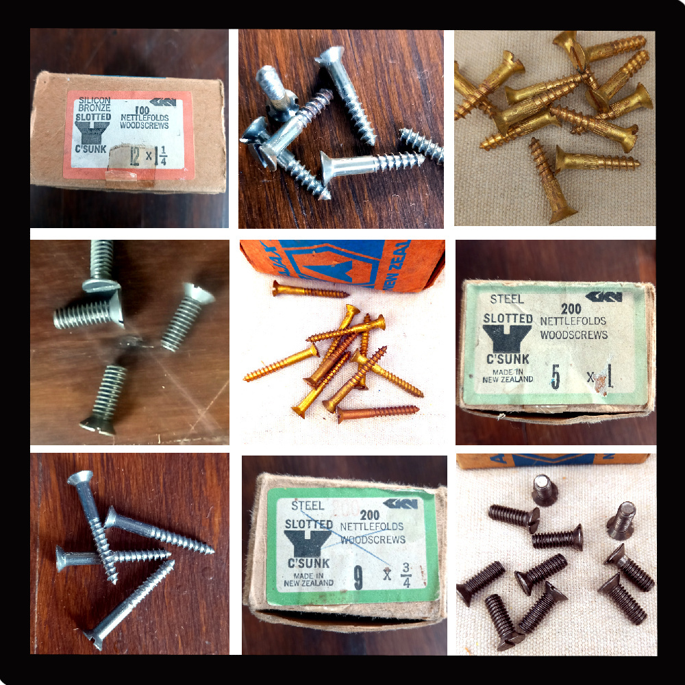 Screws and bolts for house renovation and heritage restoration