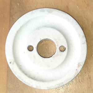 Retro ceramic door handle cover with a classic vintage design.