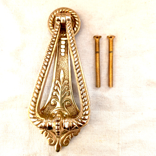 Tradco Door Knocker No. 1255 polished brass New Old Stock