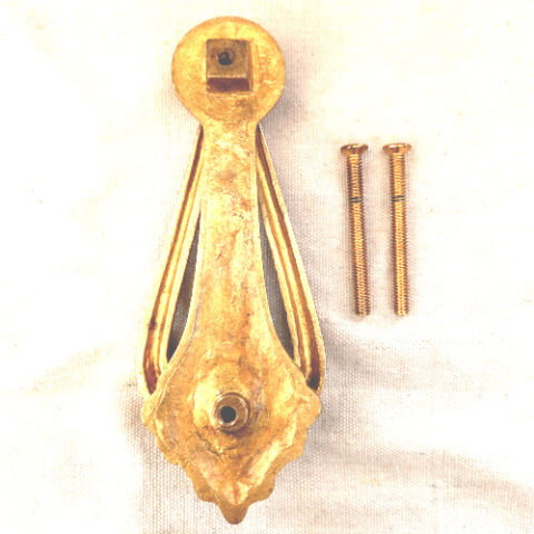 Tradco Door Knocker No. 1255 polished brass New Old Stock