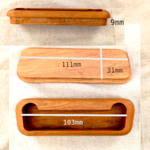 120mm wide new old stock wooden recessed handle