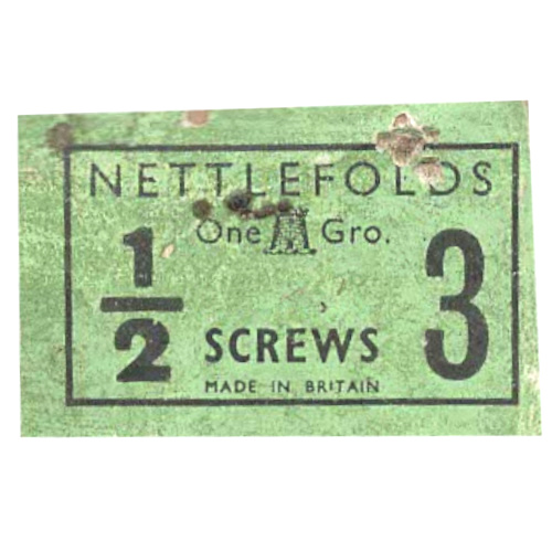 #3 x 1/2" vintage NOS steel countersunk screw
