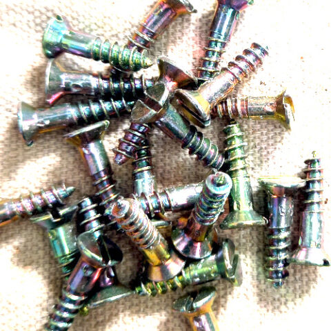 #8 x 3/4″ (4.2x19mm) Vintage NOS Steel Slotted Screw (ANTS-041)