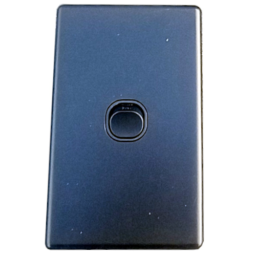 Voltex Shadowline black wall switch 250V 16A