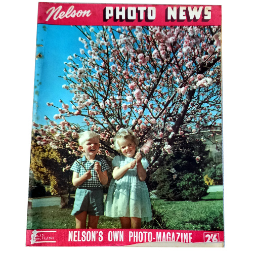 Cover of Nelson Photo News No. 13, published October 28, 1961, vintage Nelson, New Zealand magazine.