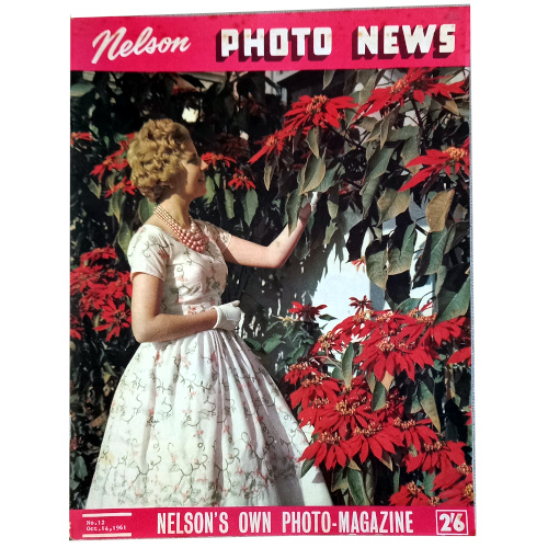Cover of Nelson Photo News No. 12, published October 14, 1961, vintage Nelson, New Zealand magazine.