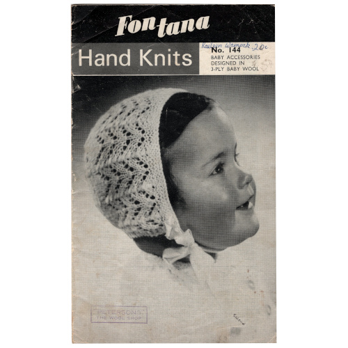 Fontana Hand Knits No. 144 vintage baby knitting patterns booklet