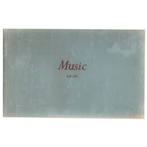 Vintage NOS Blank Sheet Music Notebook (BKM-034)