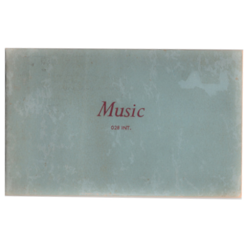 Vintage NOS blank sheet music notebook with blank manuscript pages