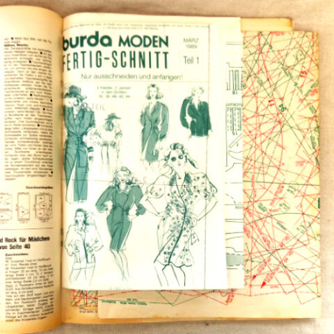 Burda Moden March 1989 German sewing magazine with sewing pattern