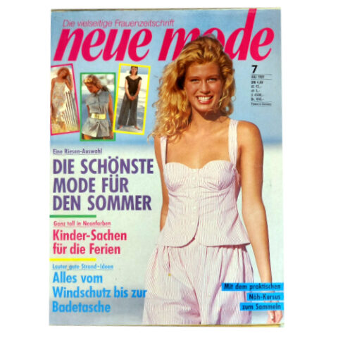 Neue Mode July 1989 – Sewing Magazine with Pattern (BKSP-050)