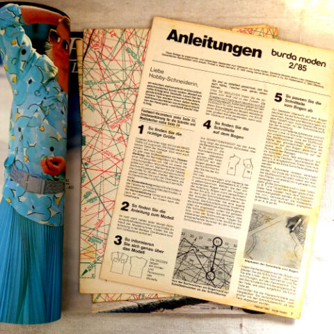 Burda Moden February 1985 German Sewing Pattern Magazine