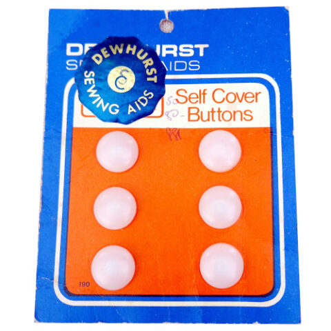 16mm Dewhurst Self Cover Buttons x6 (BUT-104) Original Packaging
