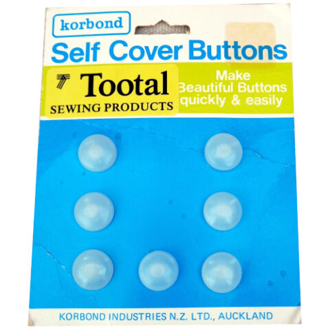 14mm Korbond Self Cover Buttons x7 (BUT-106) Original Packaging