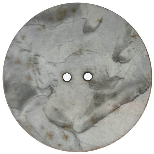 Two 34mm grey marble vintage buttons from the 1950s