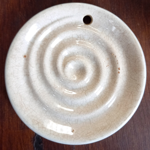 Davis Milk Boiler ceramic by Gradley with Patent No. 205434 England