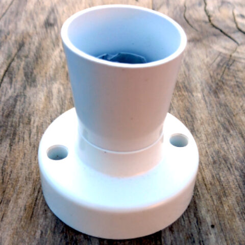 PDL Batten Lamp Holder B22 White (LAMP-093)