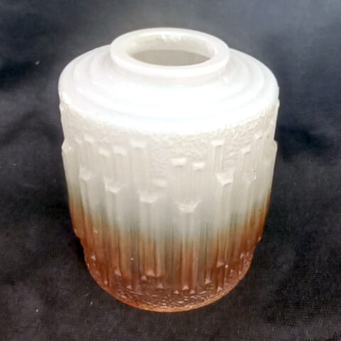 Retro Cylindrical Tube Light Shade – Two-Tone White & Amber (LAMP-099)