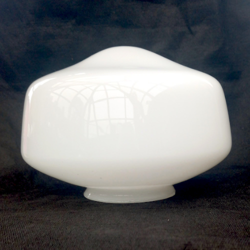 Retro schoolhouse milk white glass lamp shade