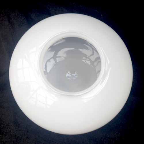 Retro schoolhouse milk white glass lamp shade