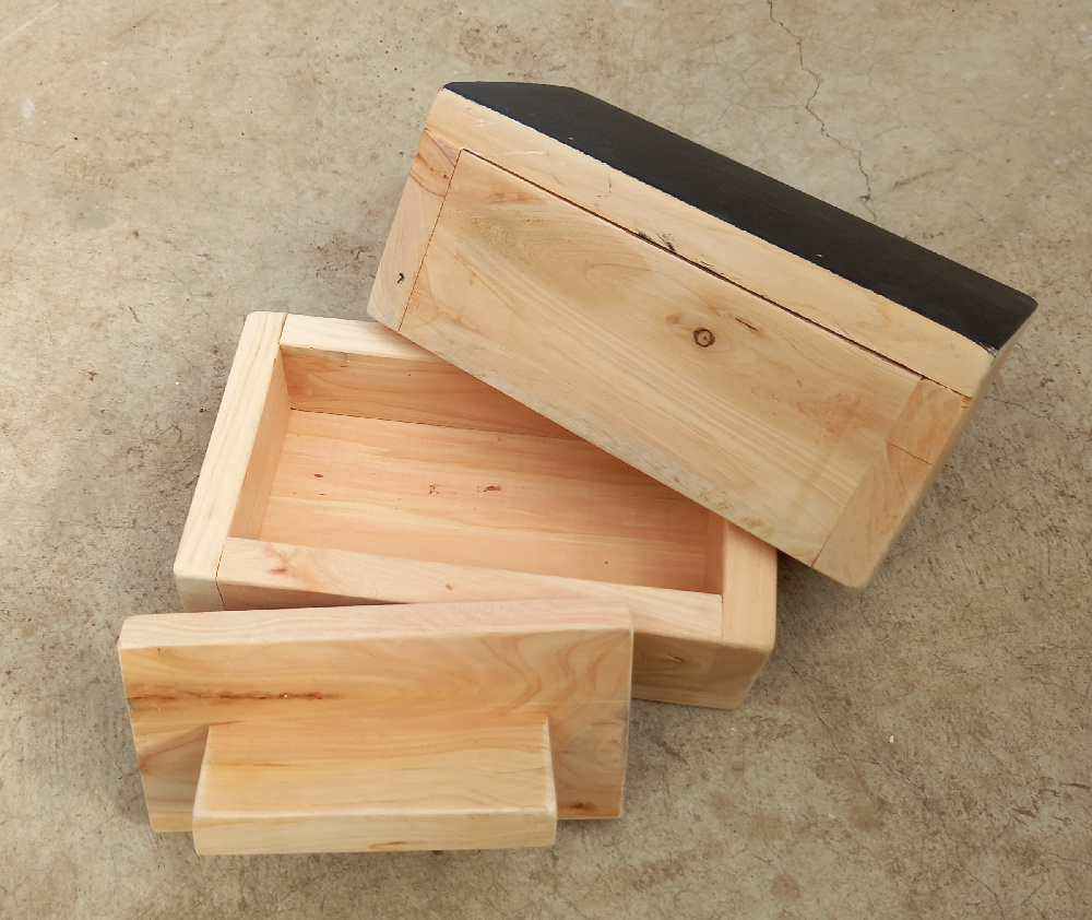 Wooden boxes designed for growing microgreens and sprouts at home