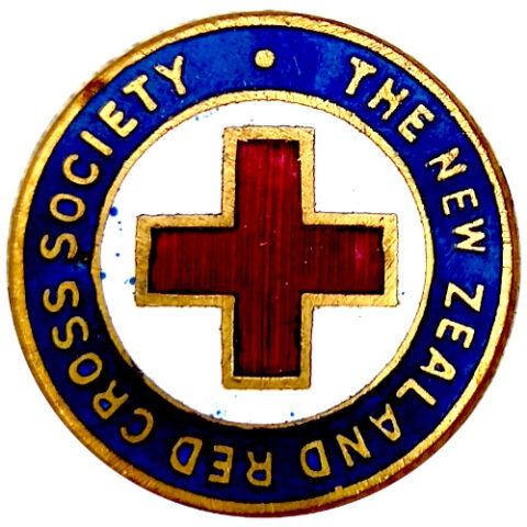 New Zealand Red Cross Society Badge by Mayer & Toye Wellington (VCAJ-075)