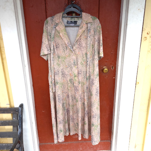 Kendell NZ retro full-length everyday dress with belt Size 22