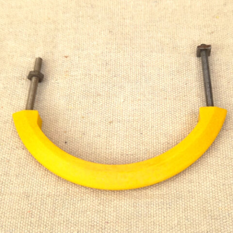 Mid-Century Modern Half-Round Pull Handle Yellow C/C=93mm (ANTR-114)