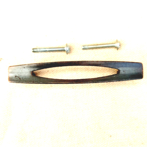 Vintage Chester No. 300 dark copper-tone pull handle with 75mm centre-to-centre spacing