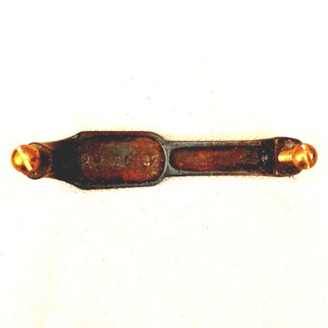 1887 antique cast iron handle C/C 80mm with Reg No. 82513
