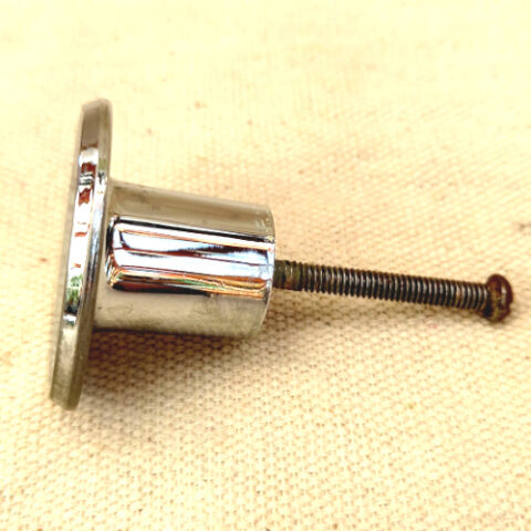 38mm retro concave cabinet knob in polished chrome