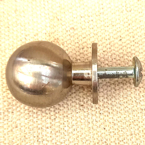 Small chrome ball cabinet knob for cabinets and drawers