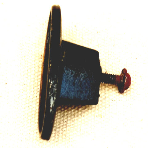Retro oval single screw metal pull handle
