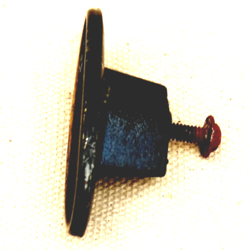 Retro oval single screw metal pull handle