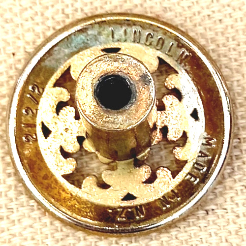 Retro brass pull knob Lincoln 212/2 with 28mm diameter