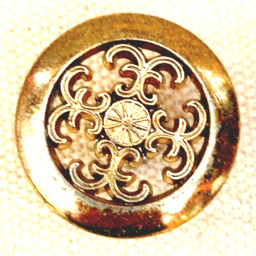 Retro brass pull knob Lincoln 212/2 with 28mm diameter