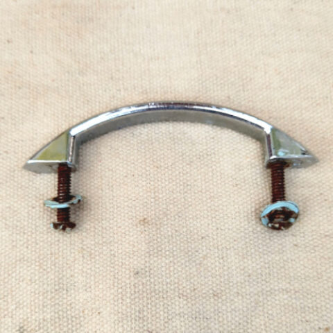 Retro chrome cabinet handle with 70mm C/C spacing