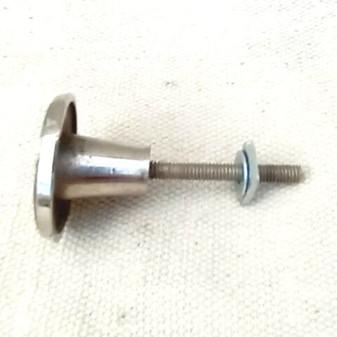 Small chrome cabinet knob