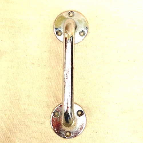 Vintage retro chrome pull handle C/C 117mm