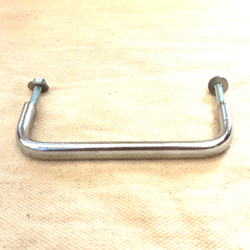 Vintage U-shaped pull handle with flat-profile design and 95mm centre-to-centre spacing