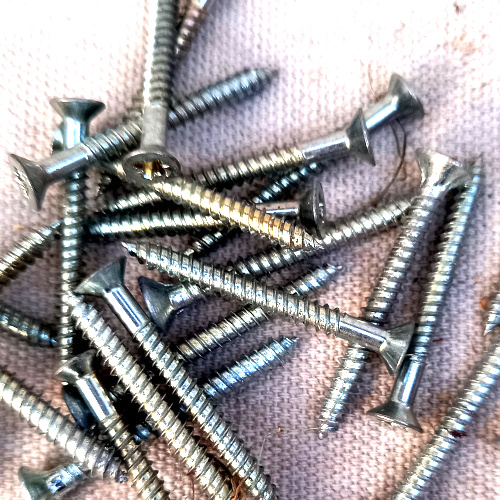 4x40mm NOS steel Pozidrive countersunk screw
