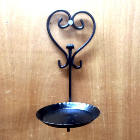 Genuine 1960s Wrought Iron Wall Plant Holder – Vintage (MISC-033)