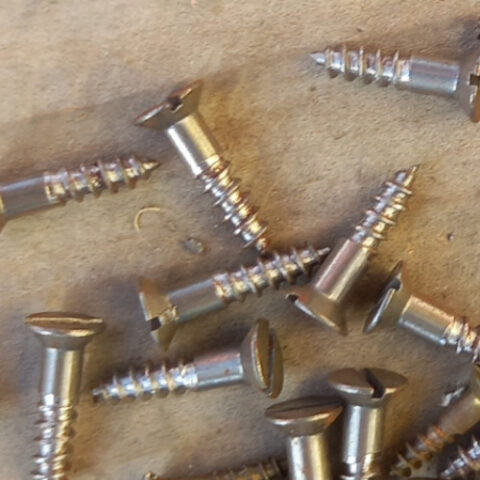 #4 x 1/2″ (2.75x12mm) Vintage NOS Steel Screw Countersunk (ANTS-052)