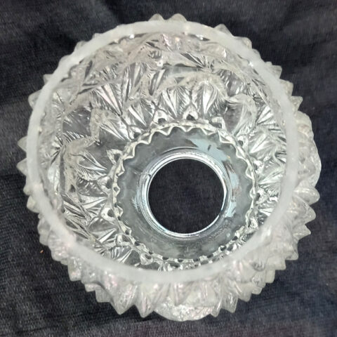 Retro cylindrical clear glass light shade